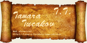 Tamara Tucakov vizit kartica